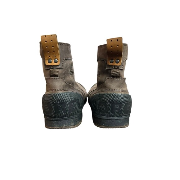 Sorel Boots Mens 10 Ankeny Black Leather Waterproof Ankle Snow Hiking Winter - Picture 4 of 15